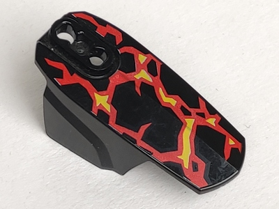 Hero Factory Armor with Ball Joint Socket - Size 6 with Yellow and Red Flames Pattern (Fire Lord)