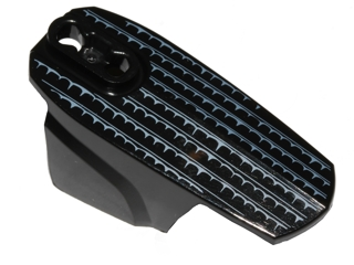 Hero Factory Armor with Ball Joint Socket - Size 6 with Light Blue Cloth Texture Pattern (Darth Vader)