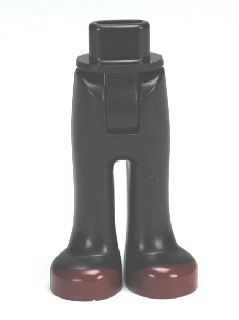 Mini Doll Hips and Trousers with Back Pockets with Dark Red Shoes Pattern - Thick Hinge