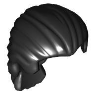 Minifigure, Hair Swept Back with Short Ponytail