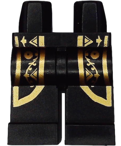 Hips and Legs with Gold Coattails Pattern