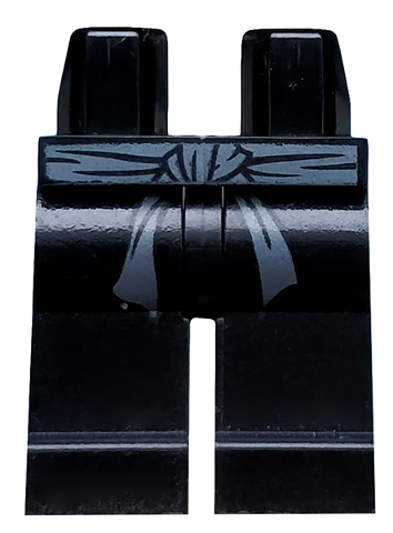 Hips and Legs with Dark Bluish Gray Sash Pattern