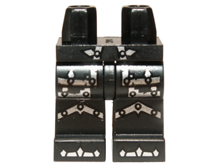 Hips and Legs with Silver Armor Pattern