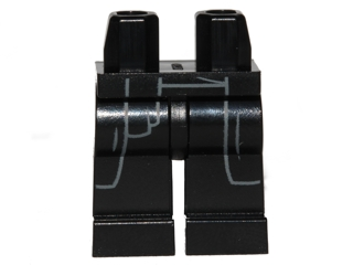 Hips and Legs with SW Sith Robe Coattails with Belt Outline Pattern