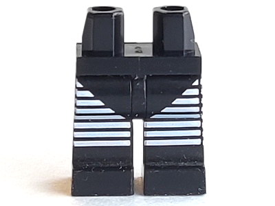 Hips and Legs with White Graduating Stripes Pattern