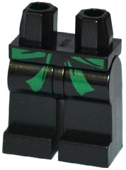 Hips and Legs with Dark Green Sash Pattern