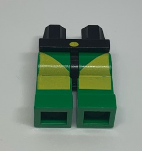 Hips and Green Legs with Yellow Rectangle and Triangle Pattern