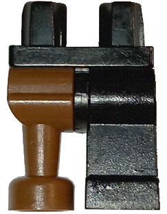 Hips and 1 Black Left Leg, 1 Brown Pirate Peg Leg