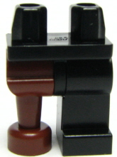 1x LEGO 970d09 Gambe Omino con 1 stampella Nero4540696 pirata 