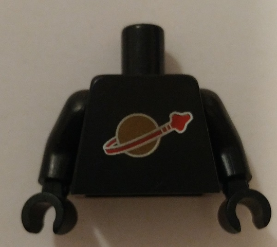 Torso with Classic Space Logo Vertically Centered Pattern (reissue) / Black Arms / Black Hands