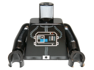 Torso SW TIE Pilot Pattern / Black Arms / Black Hands