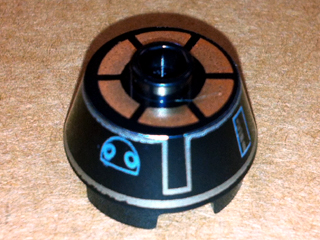 Cone 2 x 2 Truncated with SW R5-J2 Astromech Droid Pattern