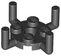 Plate, Round 2 x 2 with Pin Hole and 4 Bar Arms Up