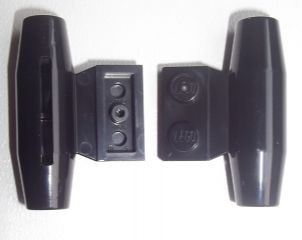 Engine, Smooth Small, 1 x 2 Side Plate with Axle Holders and Slot