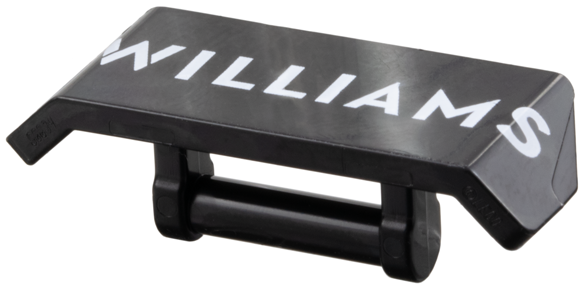 Vehicle, Spoiler with Bar Handle with White 'WILLIAMS' Pattern