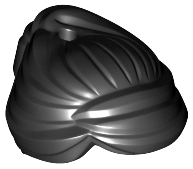 Minifigure, Hair Female Swept Back into Bun, Hole on Top