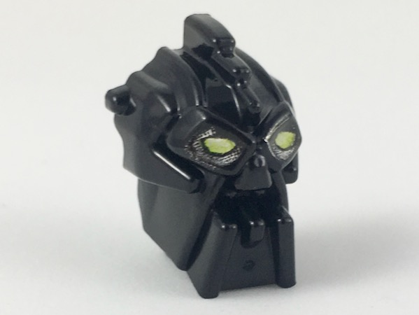 Minifigure, Head, Modified Bionicle Inika Toa Nuparu Pattern
