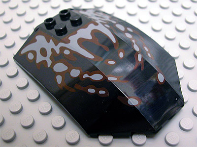 Windscreen 8 x 6 x 2 Curved Sloped Sides with Alpha Team Snow Crawler Pattern