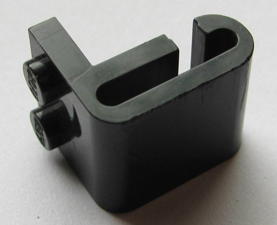 Plate, Modified 1 x 2 with Steam Engine Cylinder, Round Surfaces, Interior without Grooves