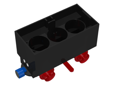 Train Battery Box Car with Switch and Red Wheels (Undetermined Type)