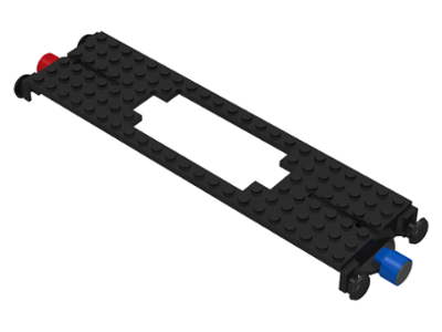 Train Base 6 x 22 Cutout with Top Slots and Magnets