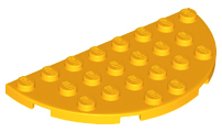 2 X LEGO ® 22888 piastre VERDE semicircolare 6x8 come in foto nuovo. 