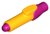 Minifigure, Utensil Pen with Molded Magenta Tip and Cap Pattern