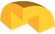 Brick, Round Corner 2 x 2 x 1 2/3 Dome Top