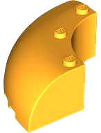Brick, Round Corner 6 x 6 x 2