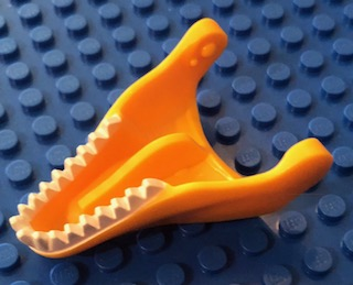 Dinosaur Jaw Lower Tyrannosaurus rex with White Teeth Pattern