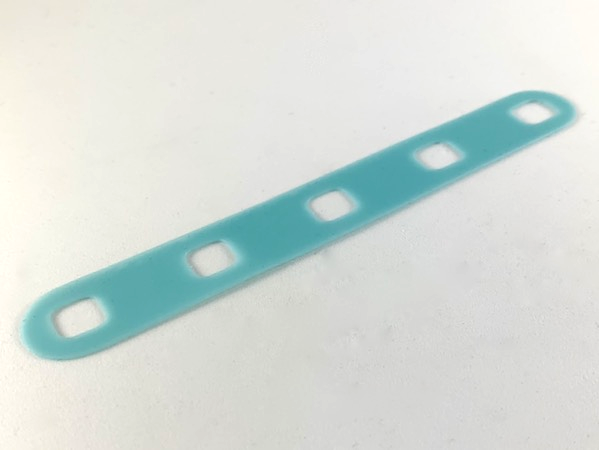 Clikits Flexy Film, Strip 2 x 14 with Rounded Ends and 5 Holes