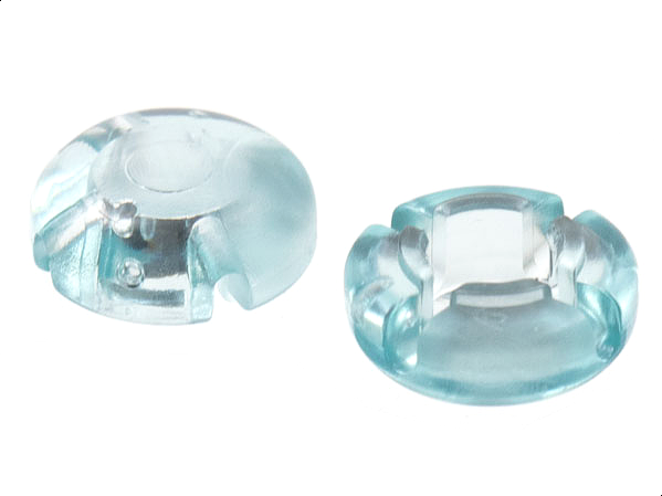 Clikits, Icon Round 2 x 2 Small with Hole, Polished (Transparent Colors Only)