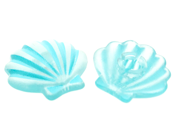 Clikits, Icon Shell 2 x 2 with Pin with Sky Blue Highlights Pattern