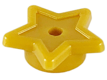 11609 Lego 6 piece Star With Stud Holder Pearl Gold No 