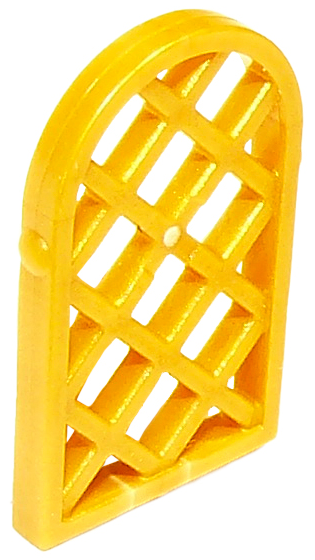 LEGO® White Window 1 x 2 x 2 2//3 Round Top /& Black Pane Lattice Design ID 30044