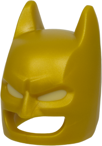 Minifigure, Headgear Mask Batman Cowl with Molded Tan Eyes Pattern