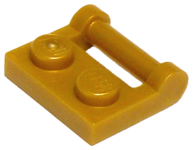 6x plate modified 1x2 handle on side handle yellow/yellow 48336 new Lego 