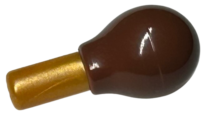 Minifigure, Utensil Musical Instrument, Maraca with Reddish Brown Bulb Pattern (HP Potion Flask)
