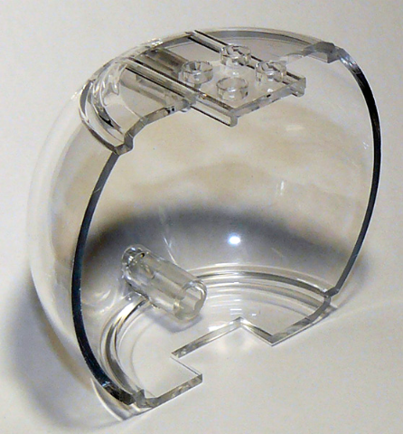 Cylinder Hemisphere 9 x 4 x 7 with 4 Studs on Top