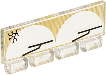 Windscreen 1 x 4 x 1 1/3 with Bottom Hinge with Wipers Pattern