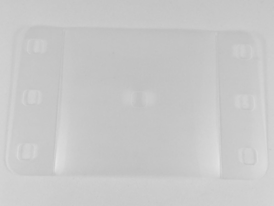 Clikits Plastic, Rectangle 8 1/2 x 14 1/8 with Rounded Corners and 7 Holes