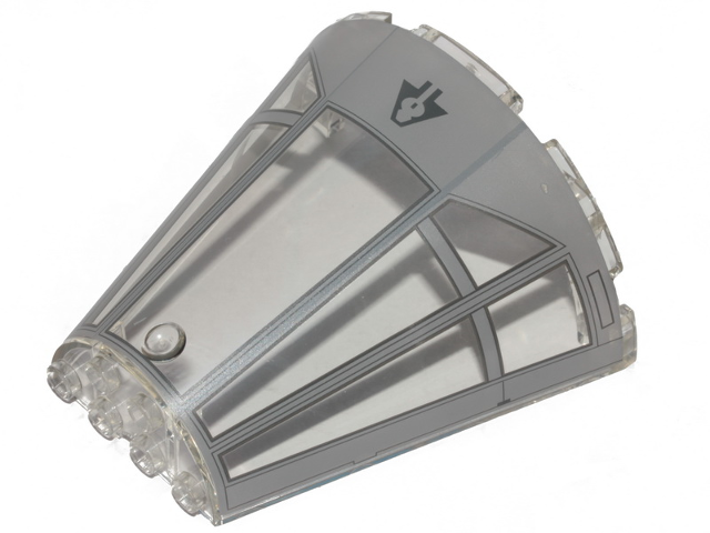 Cone Half 8 x 4 x 6 with Millennium Falcon Cockpit Pattern 2