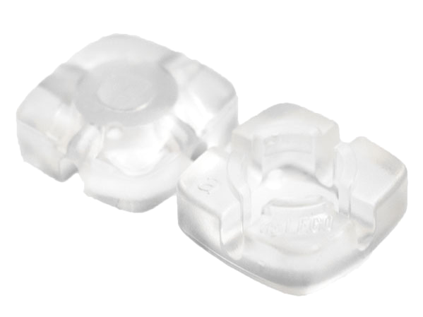 Clikits, Icon Square 2 x 2 Small with Hole, Polished (Transparent Colors Only)