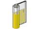 Door 1 x 3 x 3 Right with Vertical Handle with Yellow Bottom Pattern
