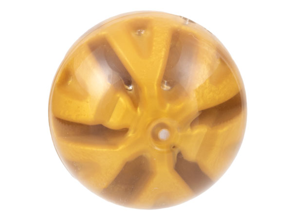 Ball, Hard Plastic 19mm D. with Molded Pearl Gold Slotted Inner Ball Pattern (Ninjago Dragon Energy Core)