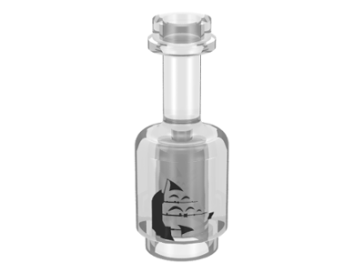 2x Minifig utensil bouteille bottle noir trans black 95228 NEUF Lego 