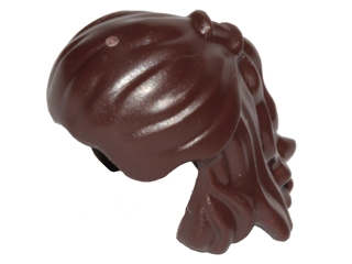 Minifigure, Hair Pulled Back with Tied Section