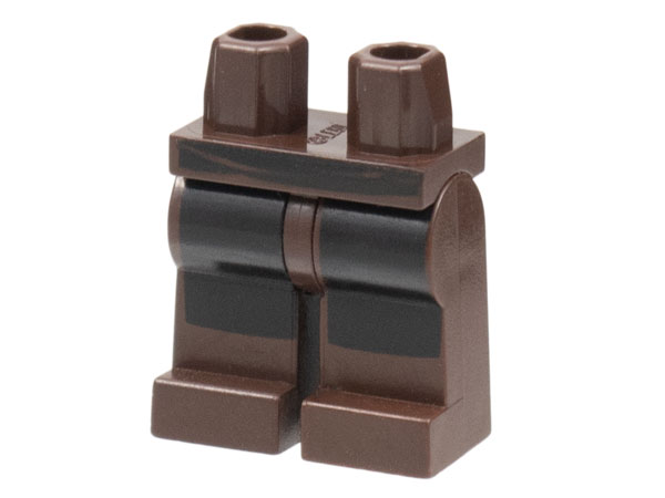 Hips and Legs with SW Jedi Robe with Black Coattails Pattern