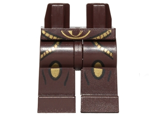 Hips and Legs with Gold Trim and Gold Oval Knee Pads Pattern (Captain Tarpals)