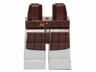 Hips and Light Bluish Gray Legs with 3 Silver Dots, Dark Brown Coat with Holster Pattern